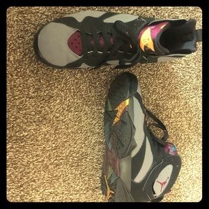Air Jordan 7 Retro Gray and burgundy